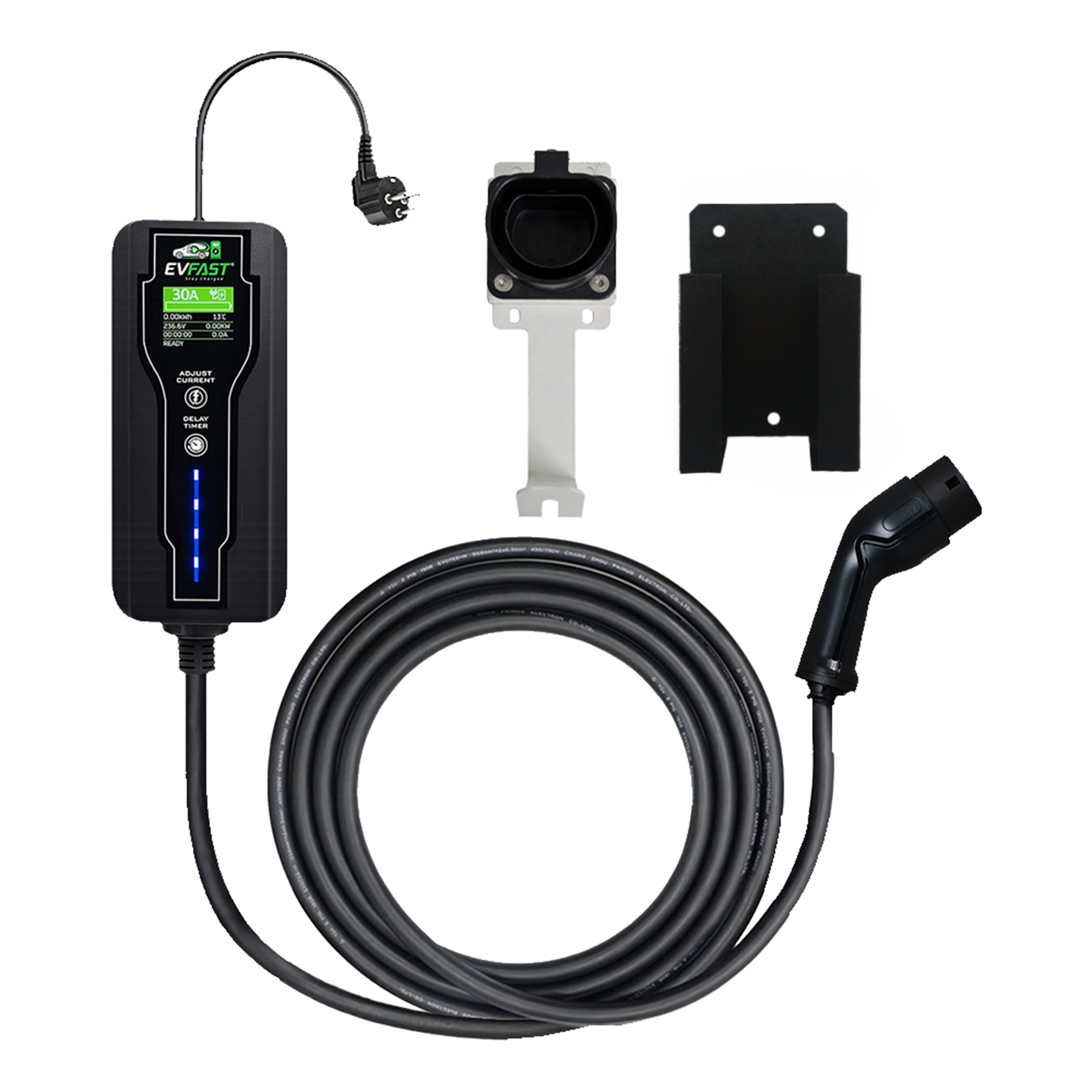 Portable Ev Charger 3.6kW With Accessoies